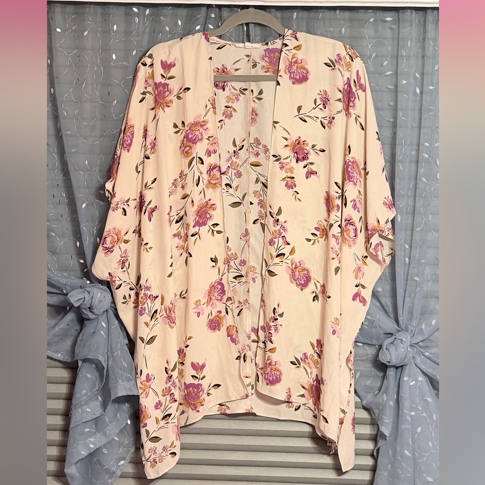 Maurices Floral Kimono Cardigan
